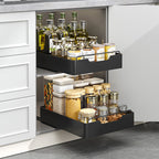 Pull-Out Cabinet Storage Basket Organizer