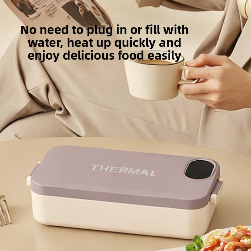Heated Lunch Box 304 Stainless Steel Portable Food Warmer