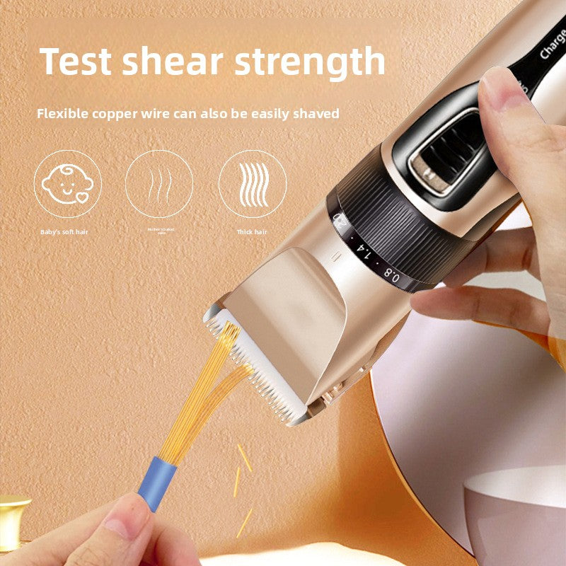 Rechargeable Hair Clipper with Stainless Steel Blades