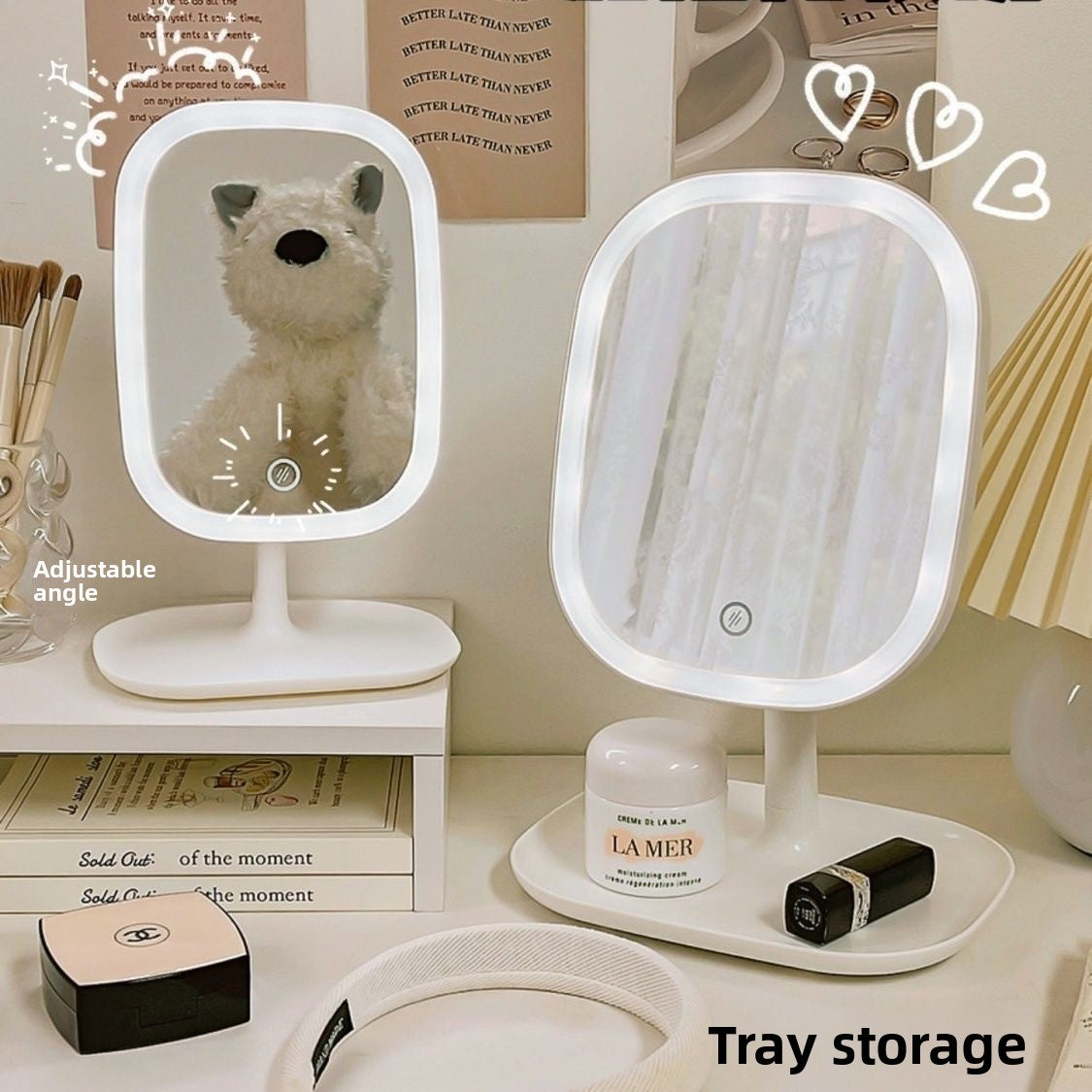 Smart LED Makeup Mirror with Storage