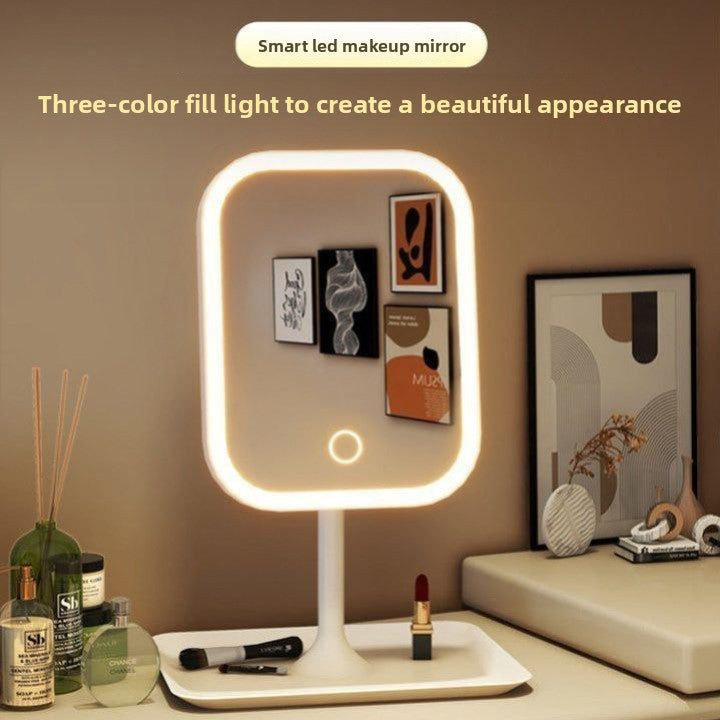 Smart LED Makeup Mirror with Storage