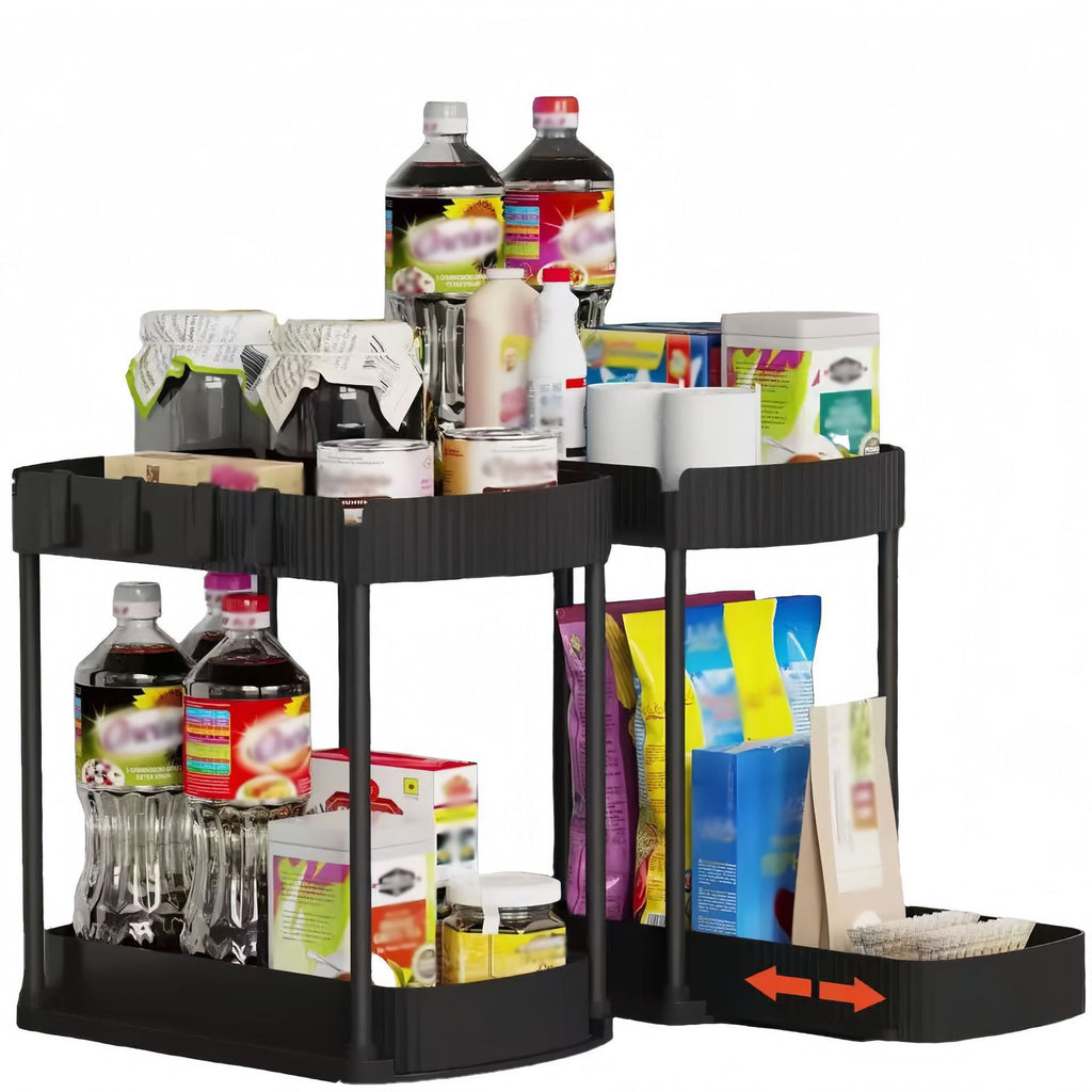Kitchen Pull-Out Storage Rack Organizer