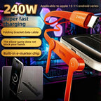 240W PD Data Cable for Super-Fast Charging?Compatible with Apple, Huawei, Samsung, and Laptop Chargers
