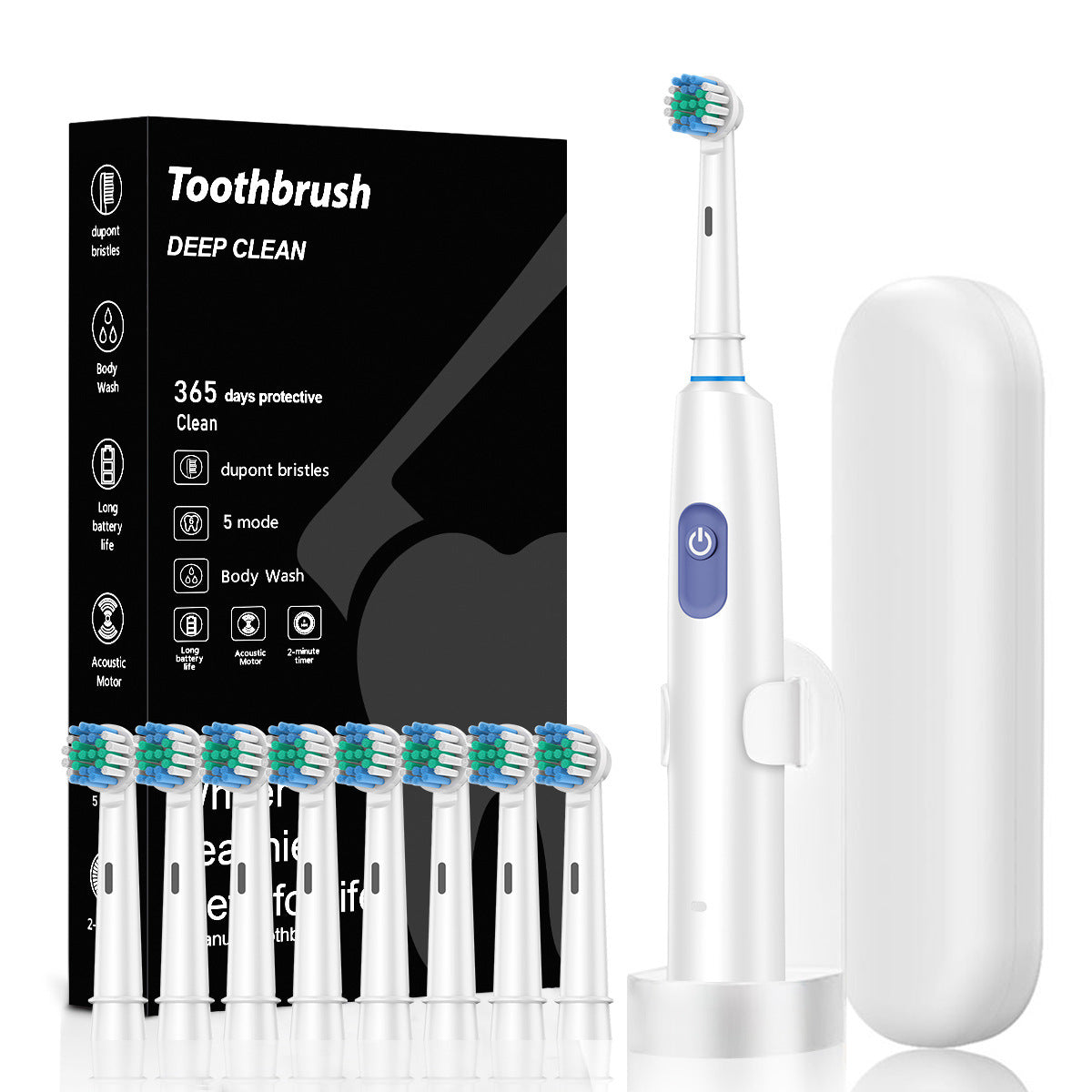 Electric Toothbrush with Travel Case