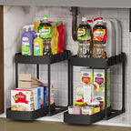 Kitchen Pull-Out Storage Rack Organizer