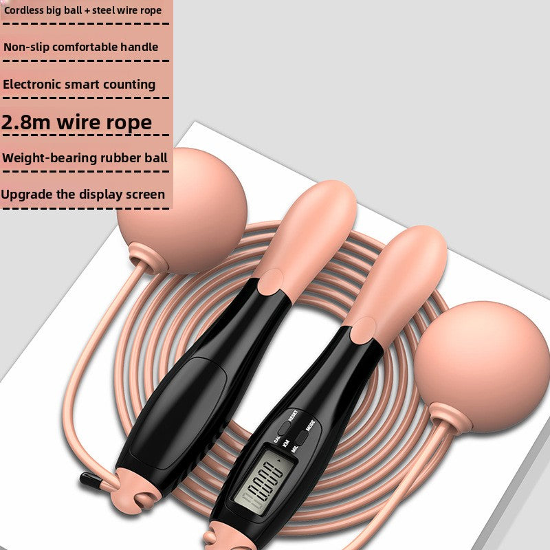 Intelligent Cordless Counting Skipping Rope with Weighted Ball