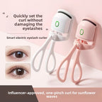 Electric Heated Eyelash Curler - Portable Makeup Tool