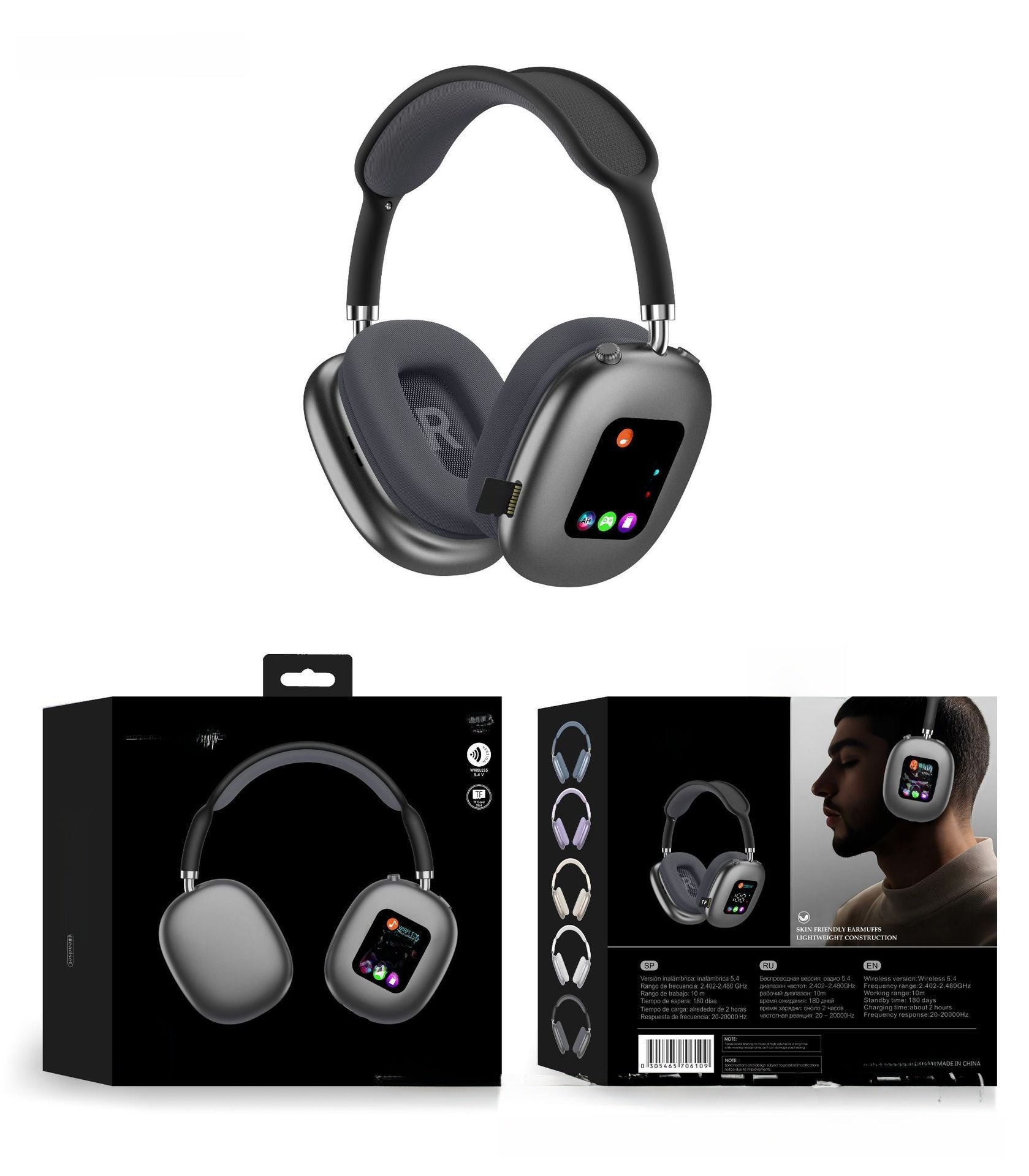 Led Display - Bluetooth Headphones