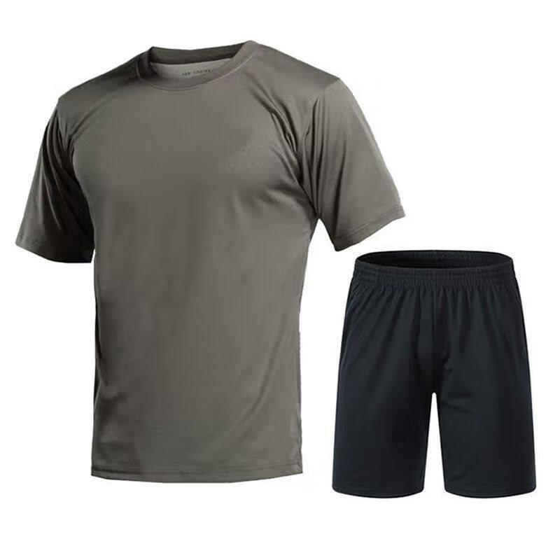 Quick Dry Fitness Training Short Sleeve Set