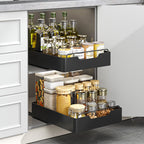 Pull-Out Cabinet Storage Basket Organizer
