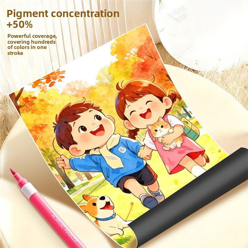 Soft Tip Acrylic Marker Pens Washable Art Set