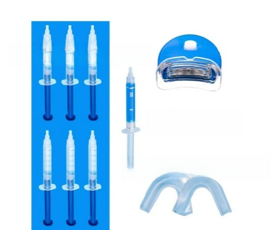 Teeth Whitening Gel Kit with LED Light