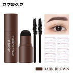 Eyebrow Powder Stamp Kit with Brush and Pencil