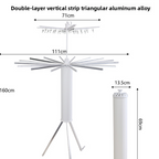 Freestanding Folding Clothes Drying Rack