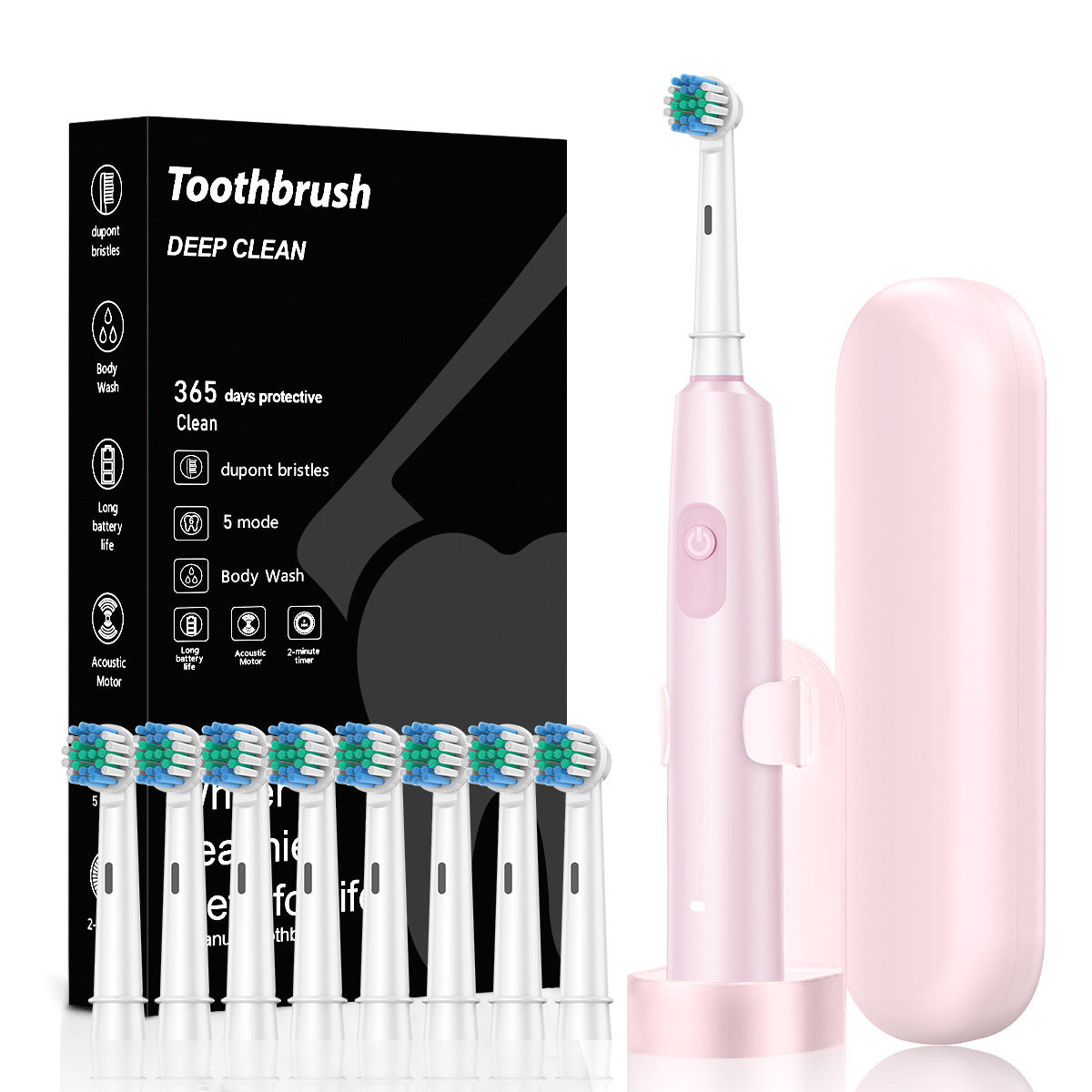 Electric Toothbrush with Travel Case