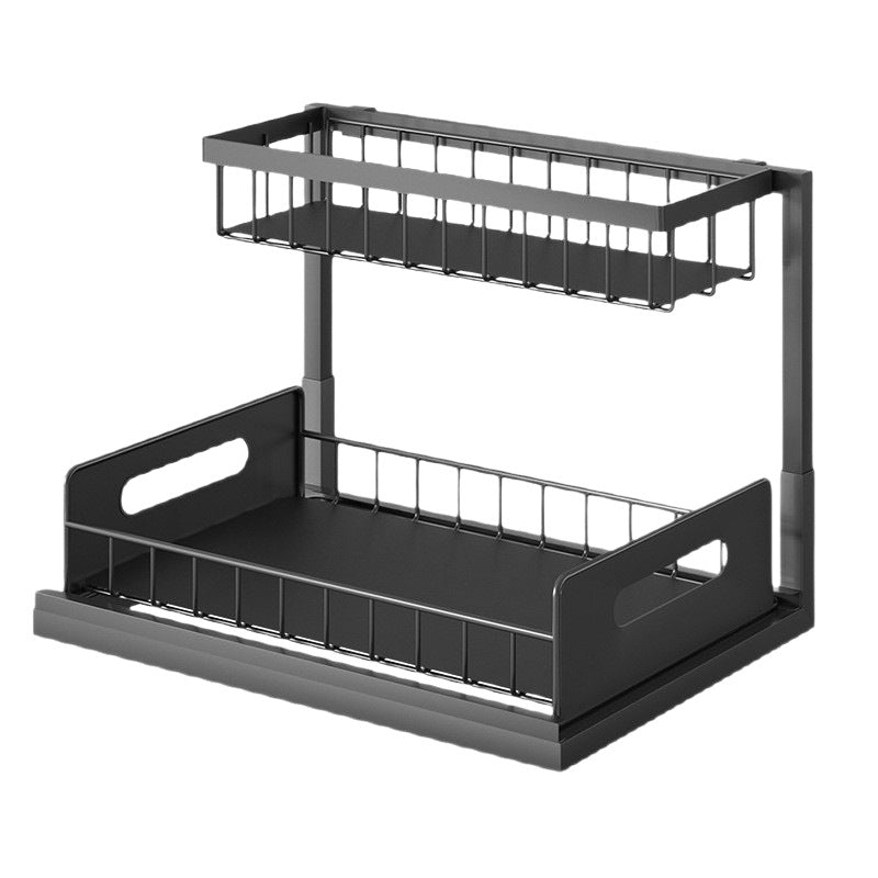 Pull-Out Under Sink Cabinet Organizer Rack