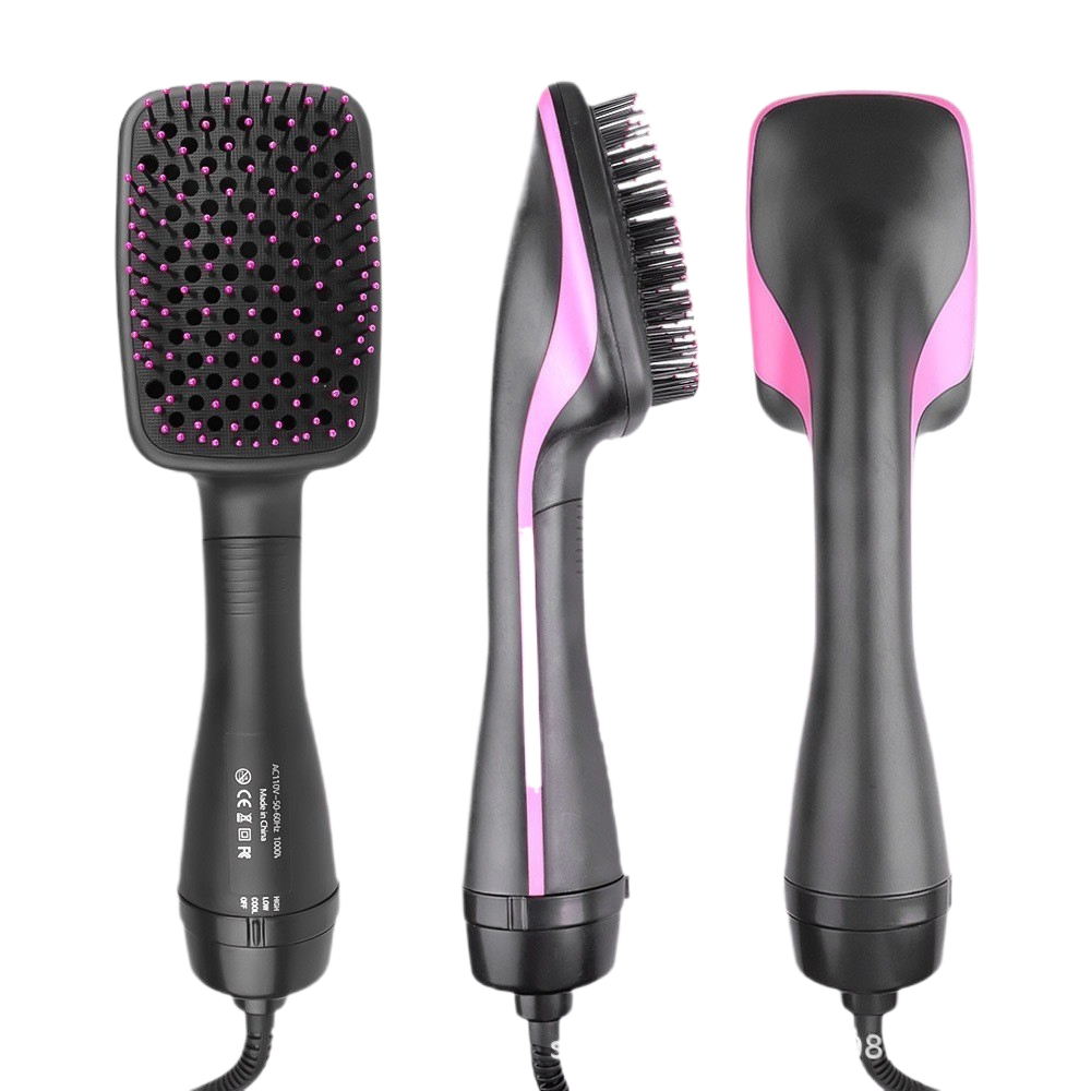 Two-in-One Hot Air Styling Comb for Straight and Curly Hair
