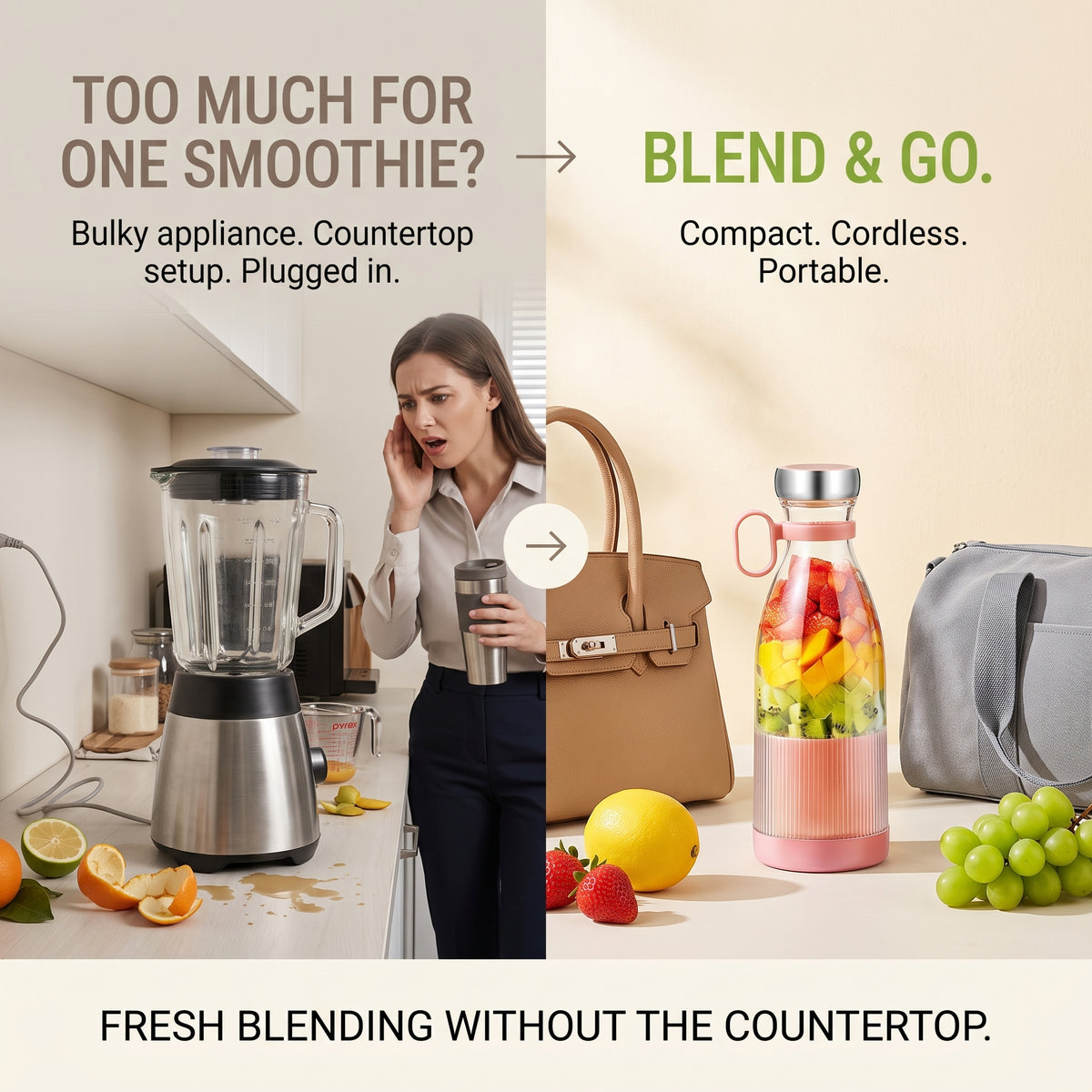 Portable Electric Juice Blender Cup