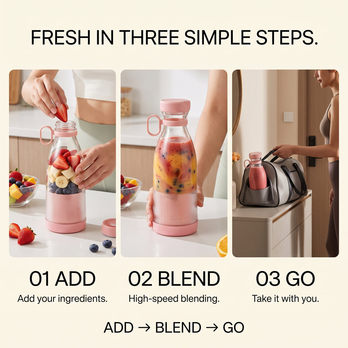 Portable Electric Juice Blender Cup