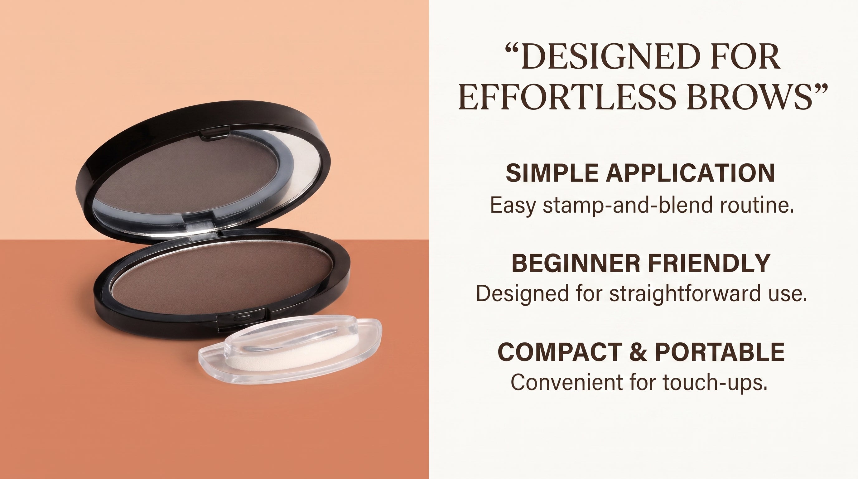 Waterproof BrowEase Eyebrow Powder Stamp Set