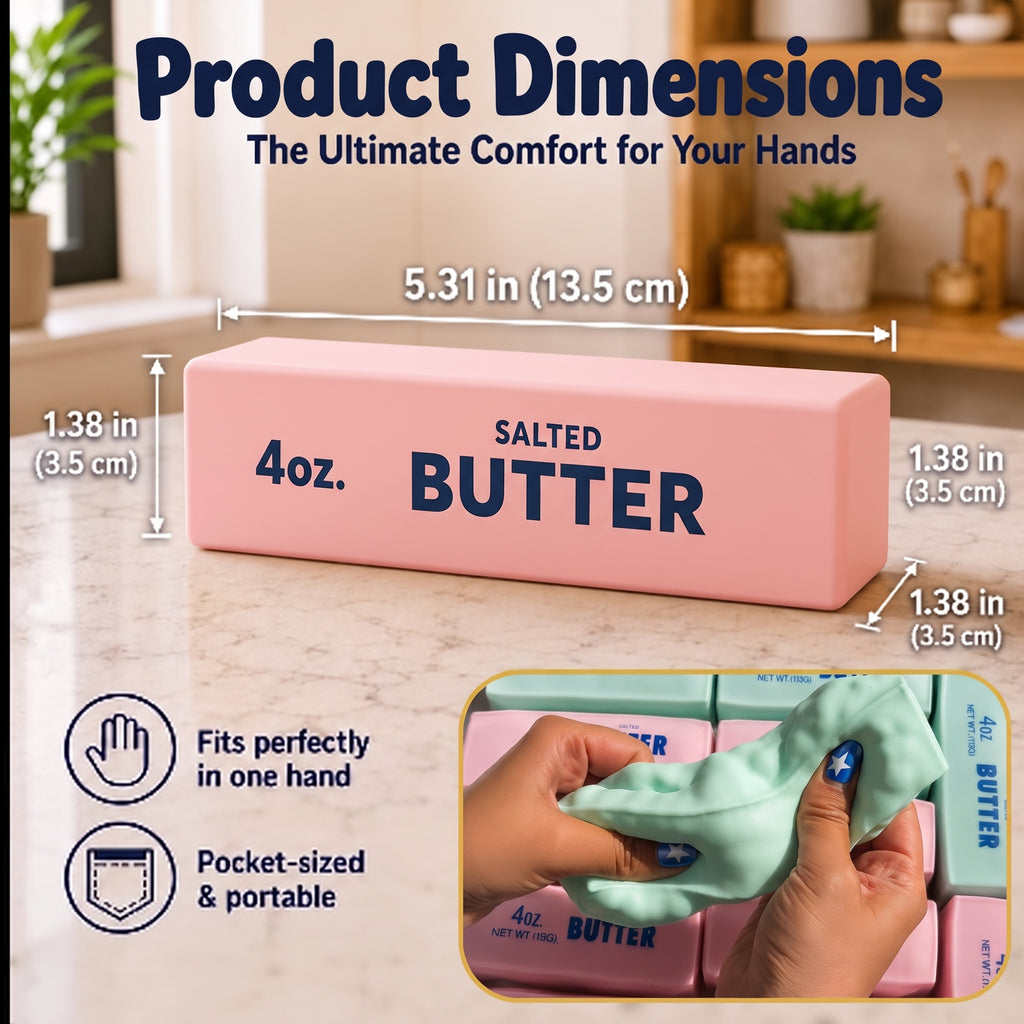 Crunchy Butter Stick™ 2.0 - Ultimate Stress Relief Squishy.