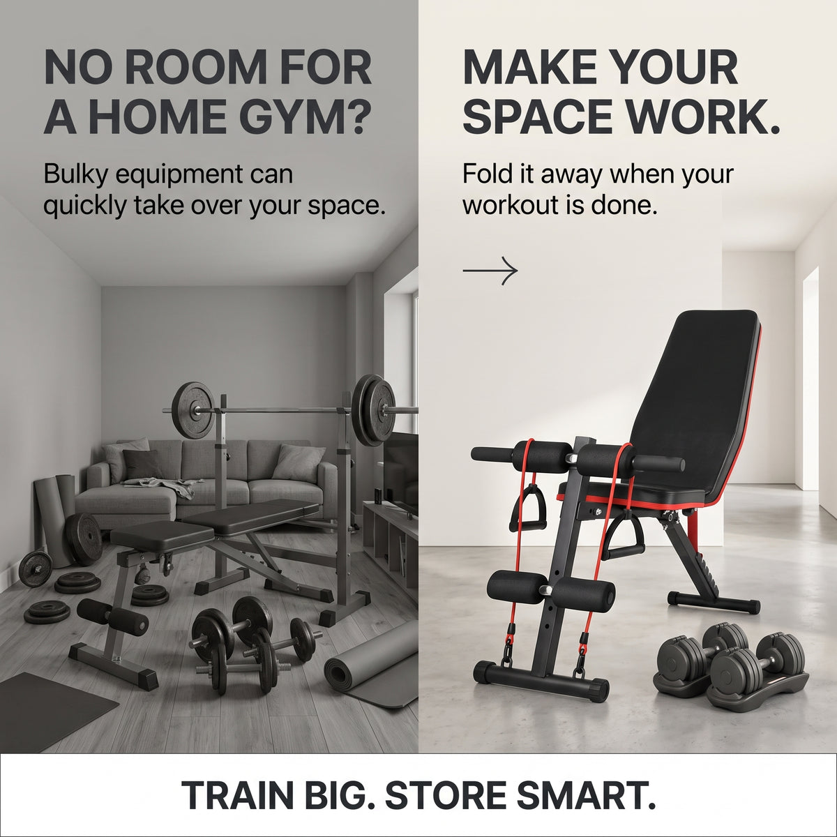 Multifunctional Foldable Dumbbell Fitness Bench