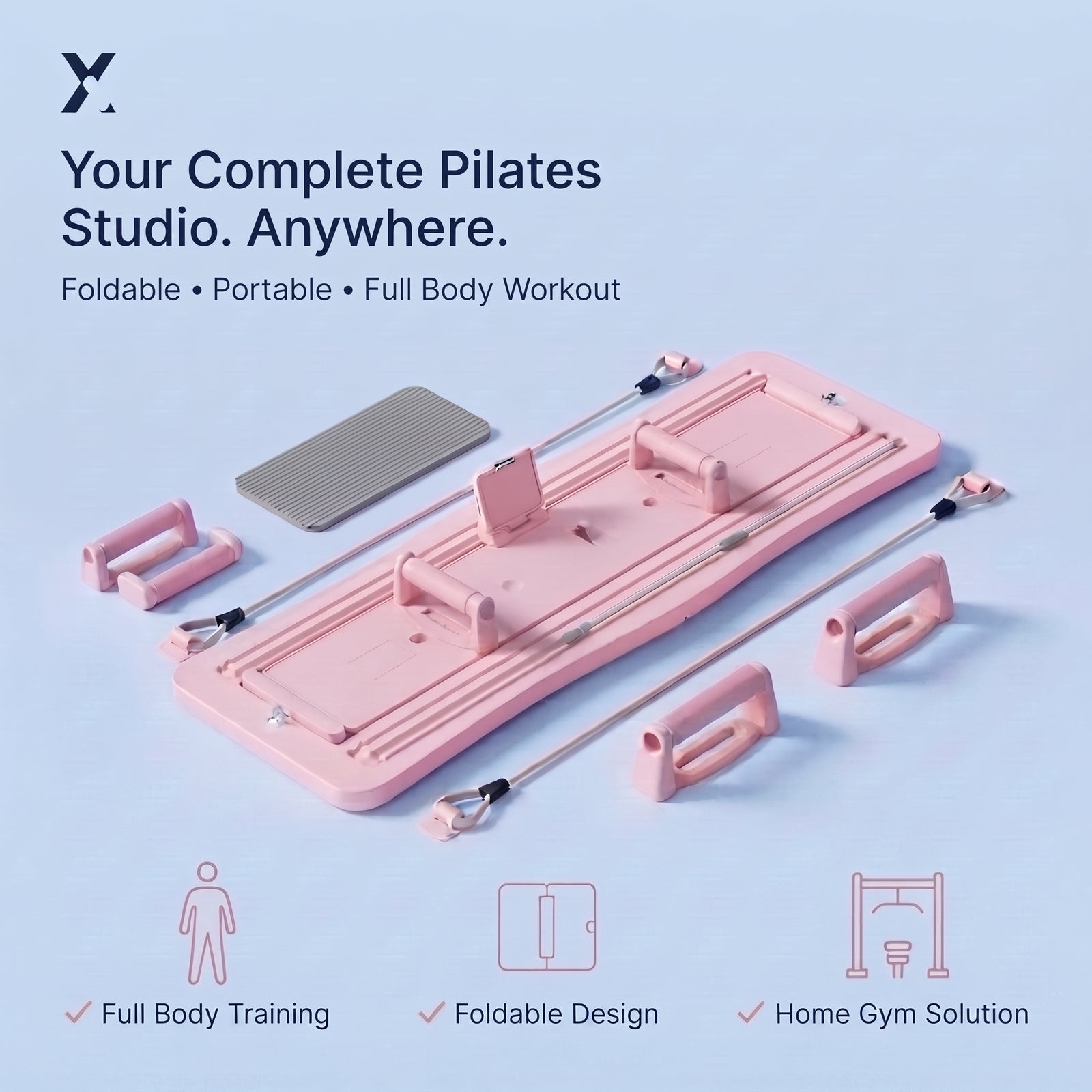 Xxence Corebase Reformer™ — 4-in-1 Balance & Core Pilates Board.