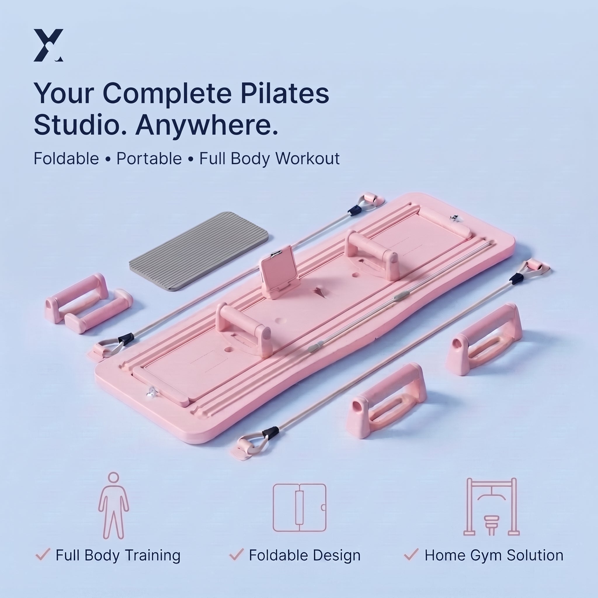 Xxence Corebase Reformer™ — 4-in-1 Balance & Core Pilates Board.