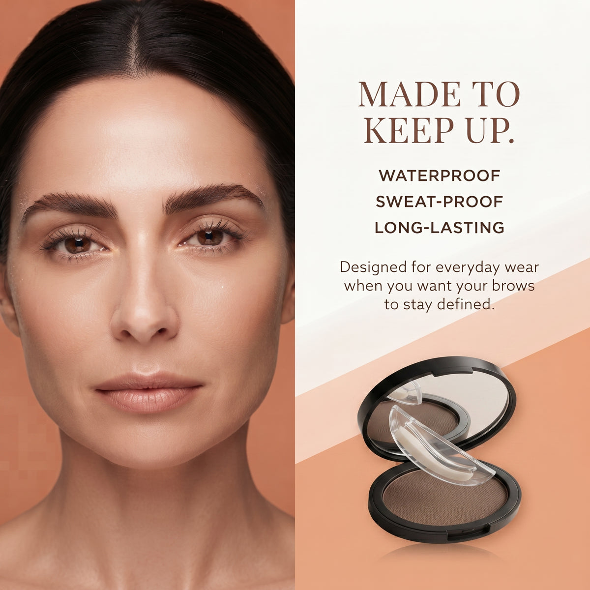 Waterproof BrowEase Eyebrow Powder Stamp Set