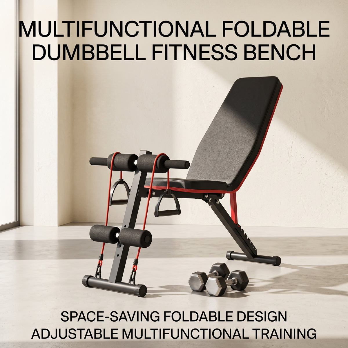 Multifunctional Foldable Dumbbell Fitness Bench