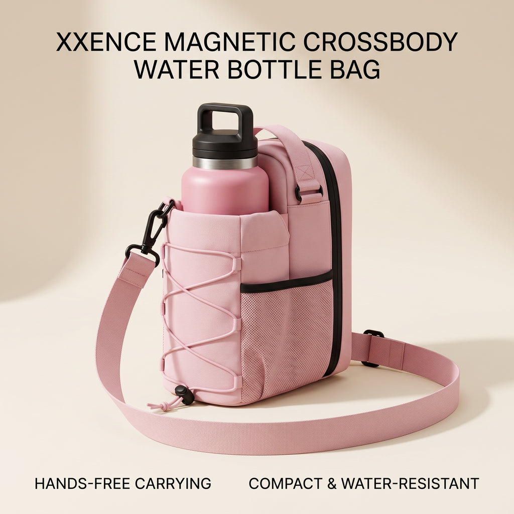 Magnetic Crossbody Water Bottle Bag