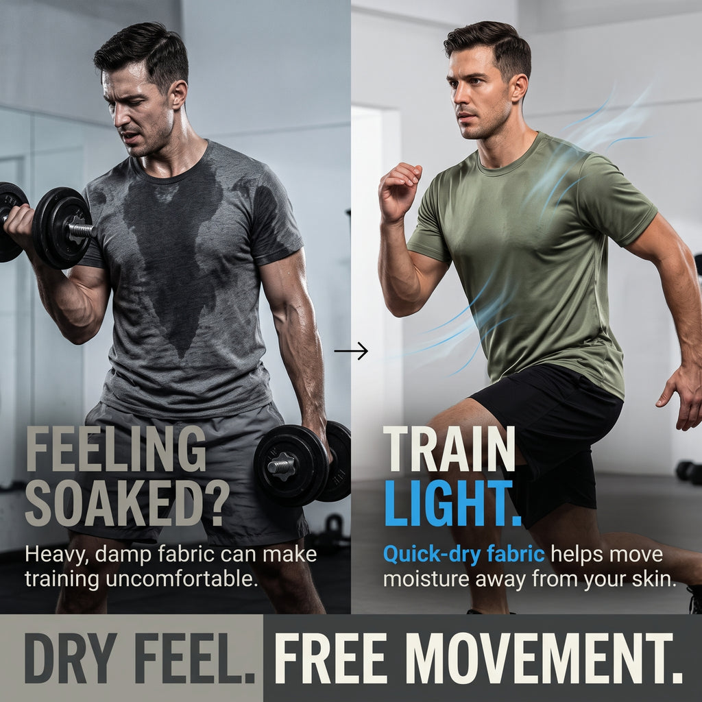 Quick Dry Fitness Training Short Sleeve Set