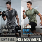 Quick Dry Fitness Training Short Sleeve Set