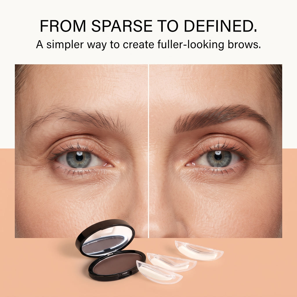 Waterproof BrowEase Eyebrow Powder Stamp Set