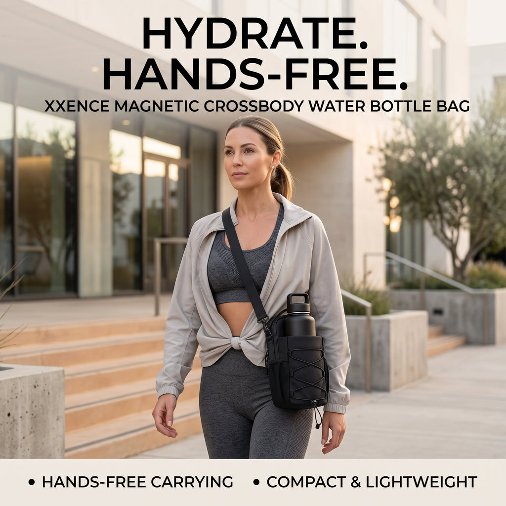 Magnetic Crossbody Water Bottle Bag