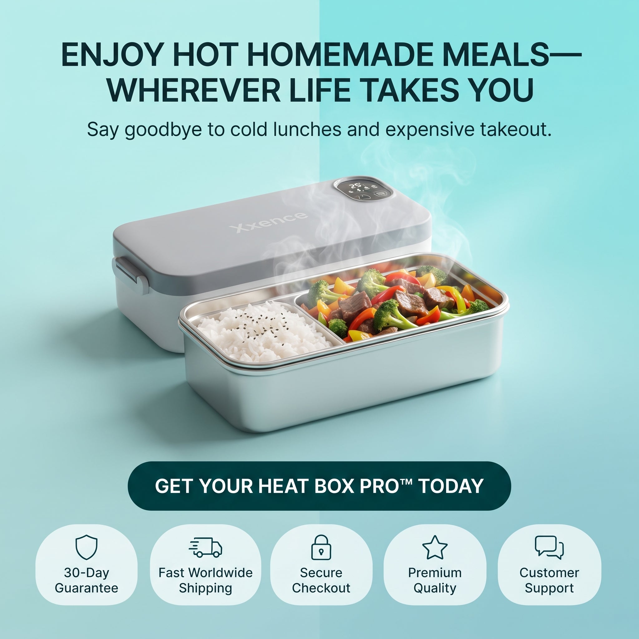 Heat Box Pro - Electric Heating Lunch Box