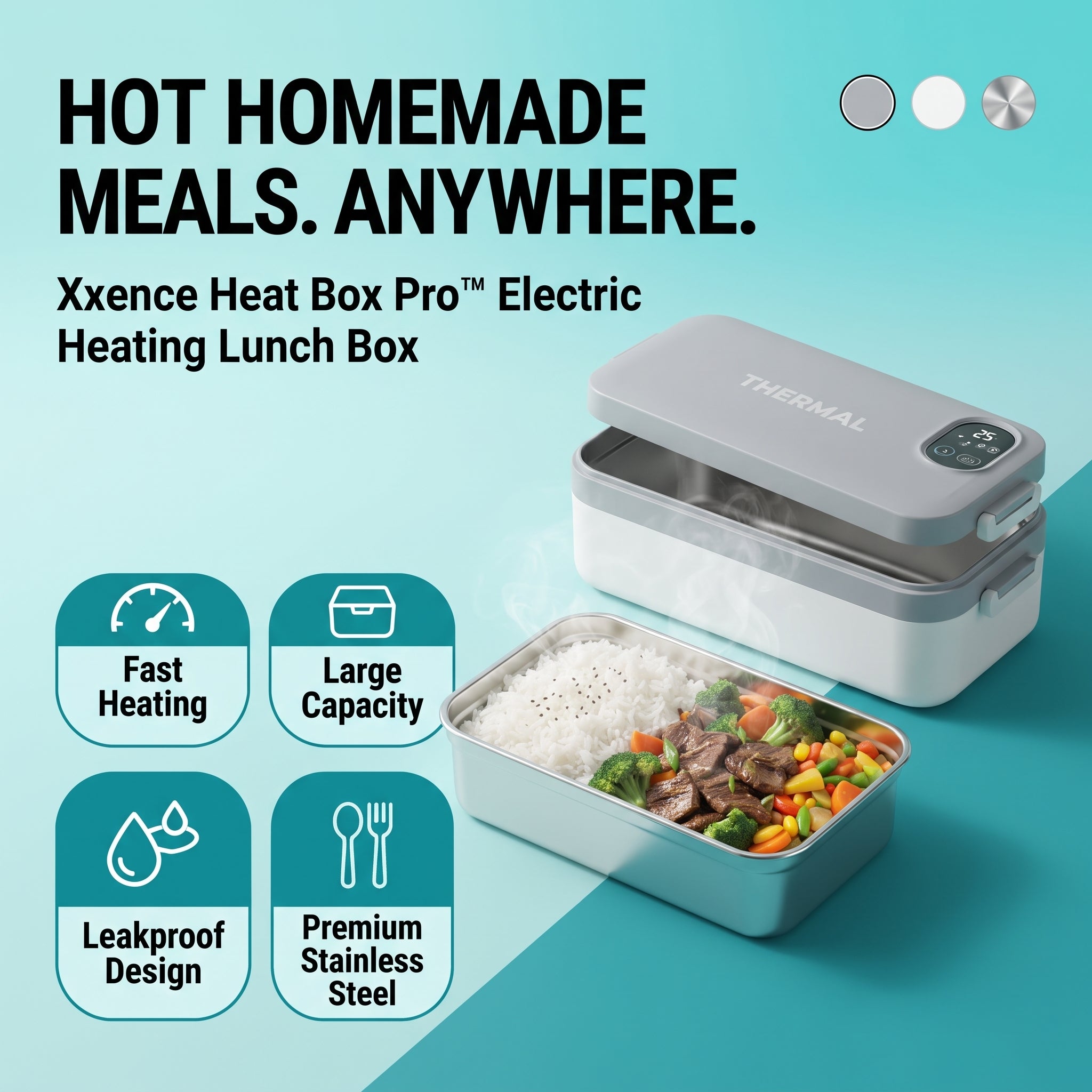 Heat Box Pro - Electric Heating Lunch Box
