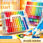 Soft Tip Acrylic Marker Pens Washable Art Set