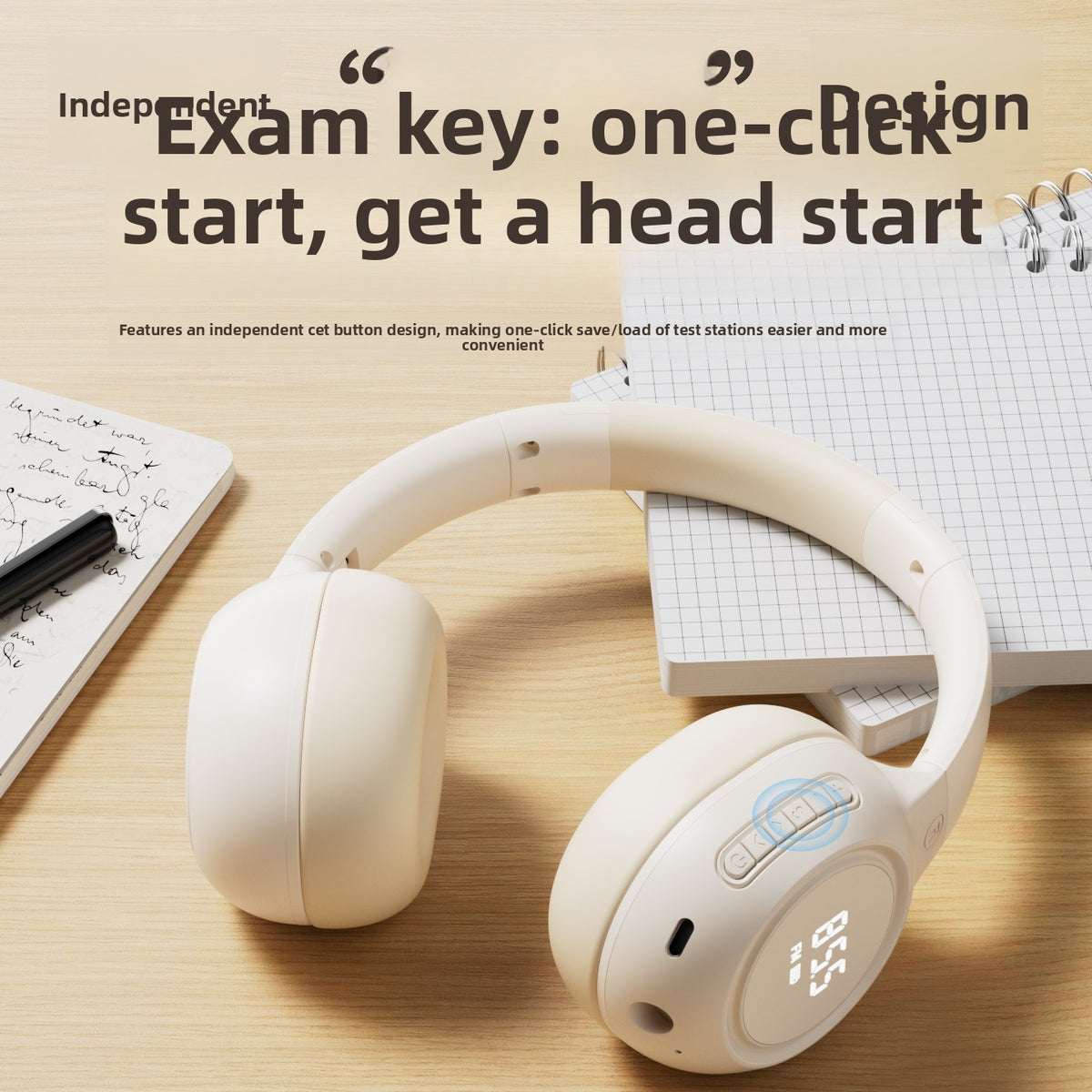 Headphones with FM Radio and Bluetooth
