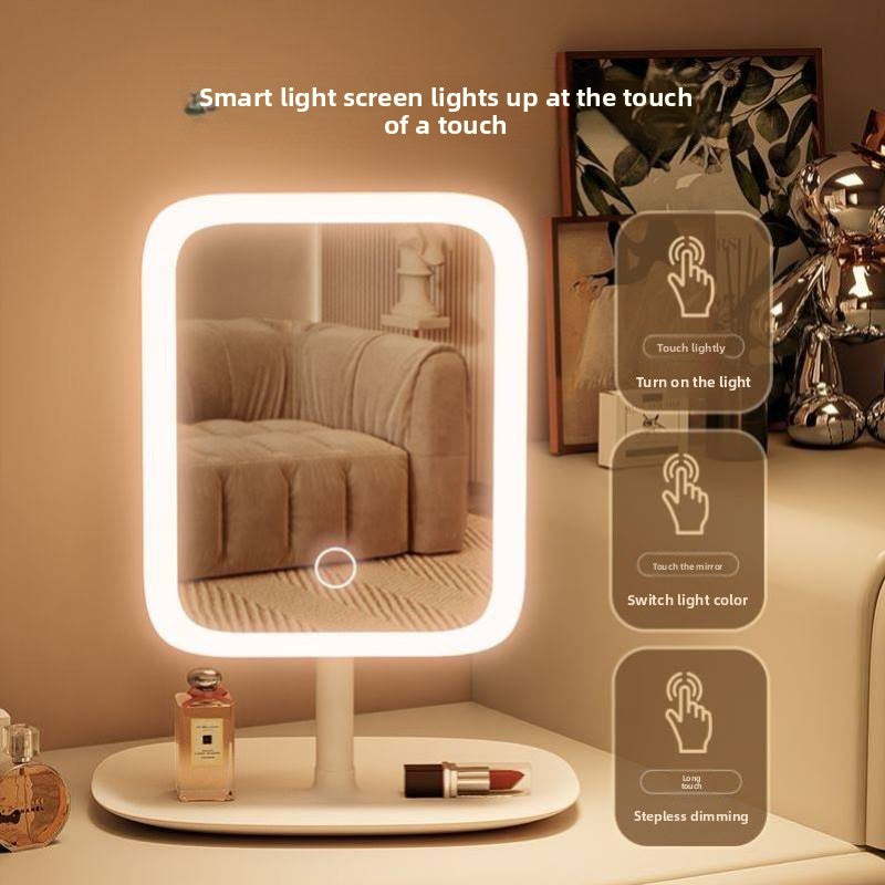 Smart LED Makeup Mirror with Storage