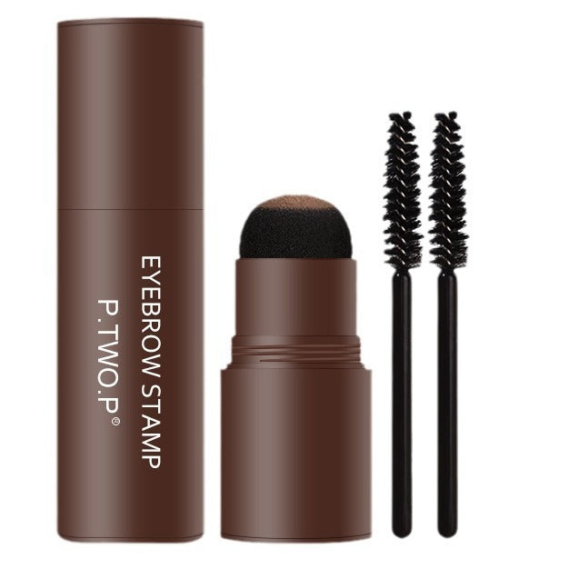 Eyebrow Powder Stamp Kit with Brush and Pencil