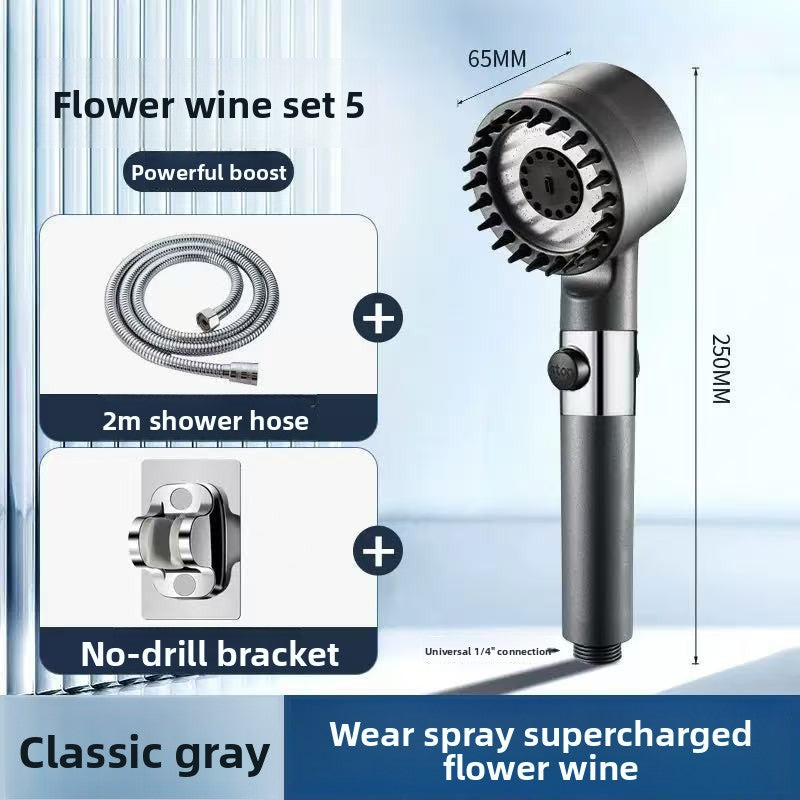 Pressurized Filter Shower Head with Thermostatic Control