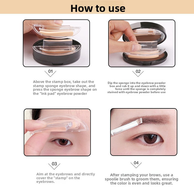 BrowEase™ — Instant Brow Powder & Stamp Kit
