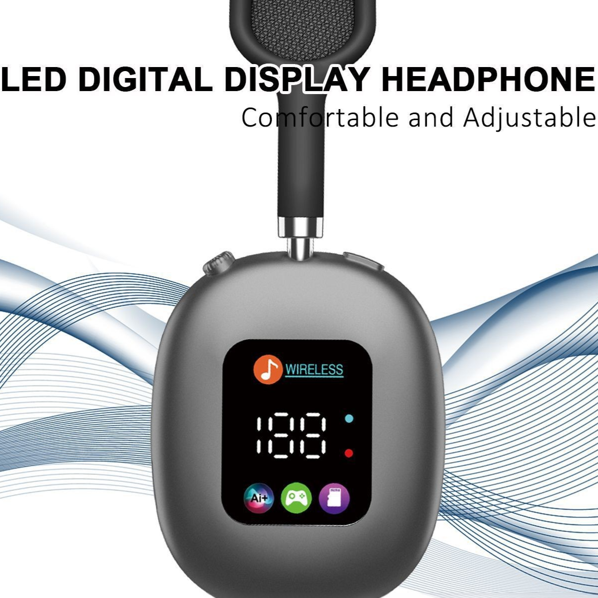 Led Display - Bluetooth Headphones