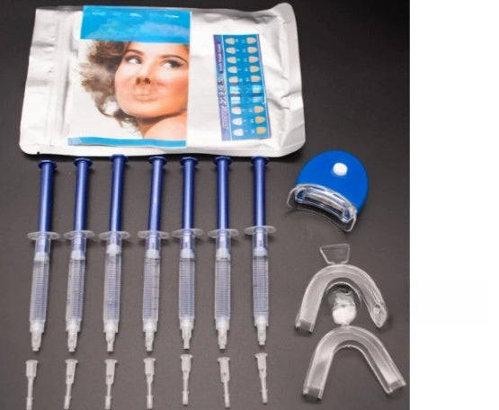 Teeth Whitening Gel Kit with LED Light