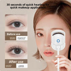Electric Heated Eyelash Curler - Portable Makeup Tool