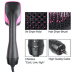 Two-in-One Hot Air Styling Comb for Straight and Curly Hair