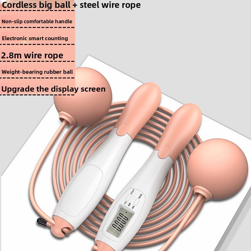 Intelligent Cordless Counting Skipping Rope with Weighted Ball