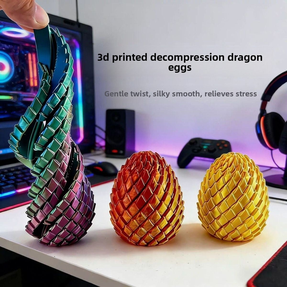 3D Dragon Egg Rotating Toy