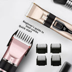 Rechargeable Hair Clipper with Stainless Steel Blades